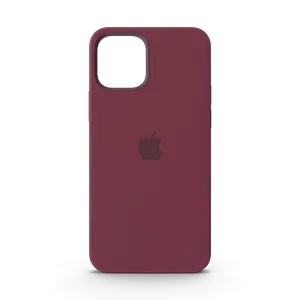 iPhone 12 Silicone Case with MagSafe Plum